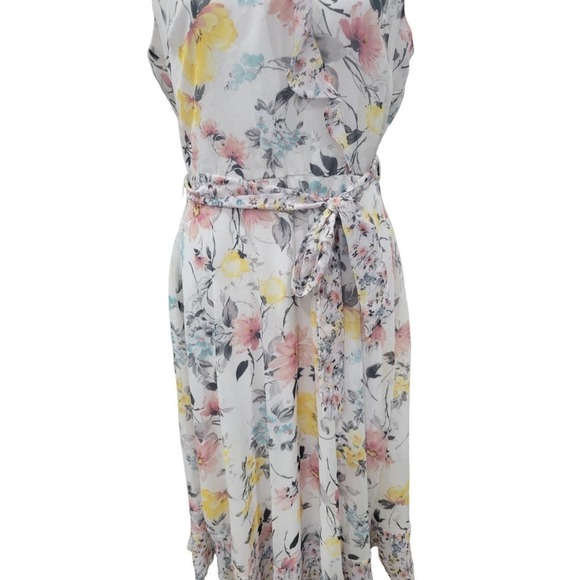 Nicole Miller‎ Womens Spring Floral Print Sleeveless Maxi Dress Size 8 - Picture 3 of 16